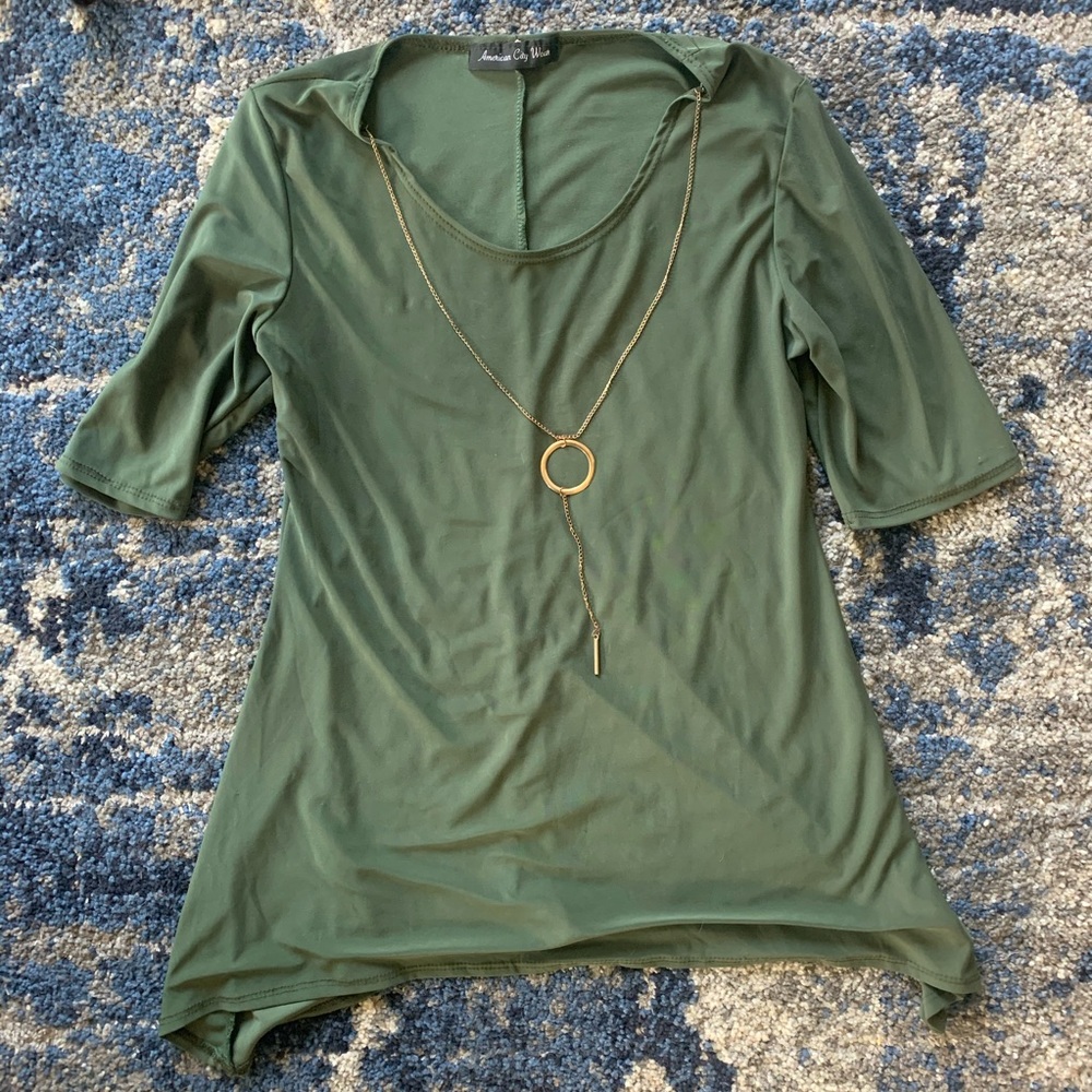 Comfy Professional Top with Removable “Necklace”